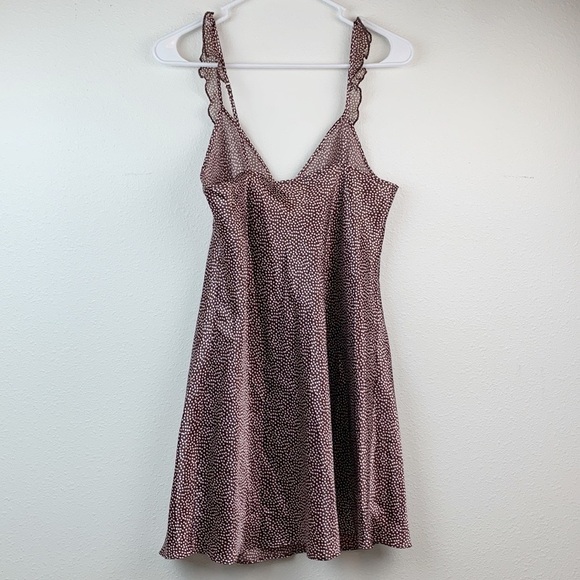 Jones New York satin nightie slip dress high waist, A line adjustable straps EUC - Picture 3 of 10